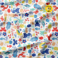 UV-Protect Lycra FISHOO White / Multicolored